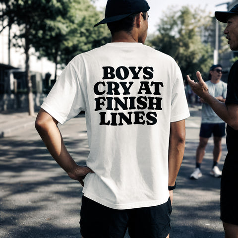Boys cry at Finish Lines T-Shirt | Oversize & Classic