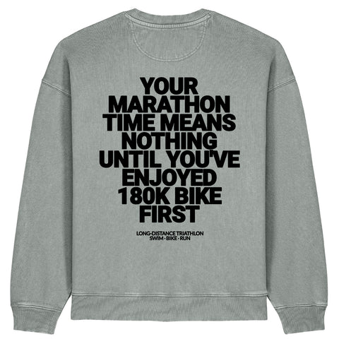 180K Bike First Sweatshirt | Oversize