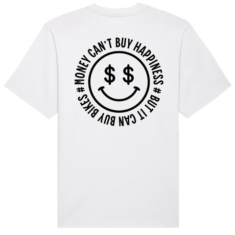 Money can't buy Happiness, but it can buy Bikes T-Shirt | Oversize & Classic