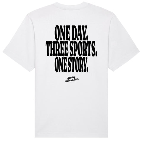 One Day Three Sports One Story T-Shirt | Oversize, Classic & Cropped