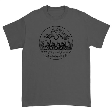Nature Ride T-Shirt Jungs Dunkelgrau