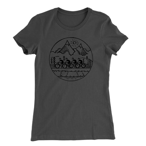 Nature Ride T-Shirt Mädels Dunkelgrau