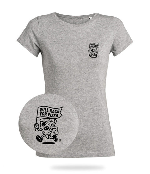 Will Race For Pizza Shirt Mädels
