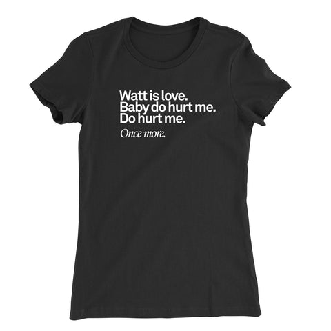 Watt is Love T-Shirt Mädels Schwarz