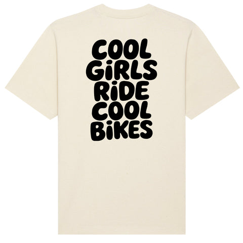 Cool Girls Ride Cool Bikes T-Shirt Oversize