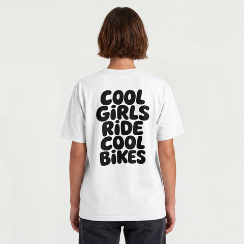Cool Girls Ride Cool Bikes T-Shirt Oversize