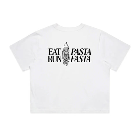 Eat Pasta Run Fasta T-Shirt | Oversize, Classic & Cropped