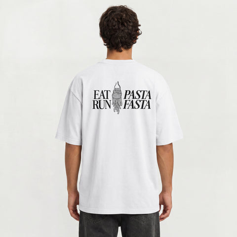 Eat Pasta Run Fasta T-Shirt Oversize