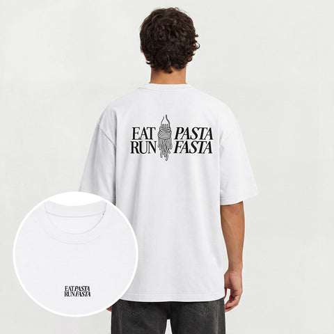 Eat Pasta Run Fasta T-Shirt Oversize