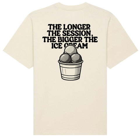 Ice Cream | The Longer The Session The Bigger T-Shirt Oversize