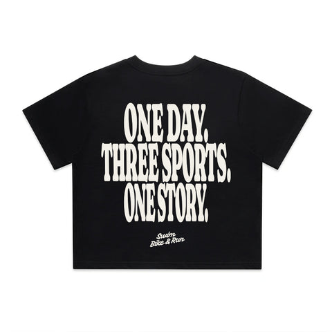 One Day Three Sports One Story T-Shirt | Oversize, Classic & Cropped