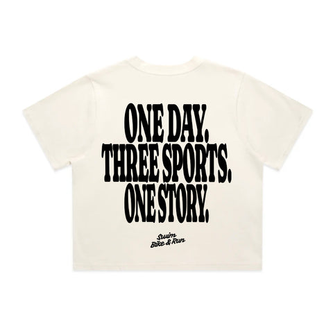 One Day Three Sports One Story T-Shirt | Oversize, Classic & Cropped