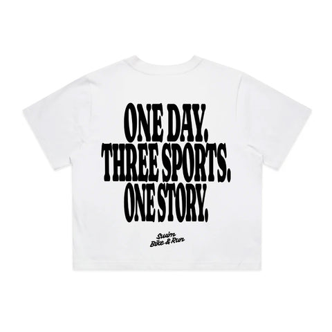 One Day Three Sports One Story T-Shirt | Oversize, Classic & Cropped