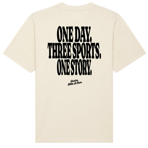 One Day Three Sports One Story T-Shirt | Oversize, Classic & Cropped