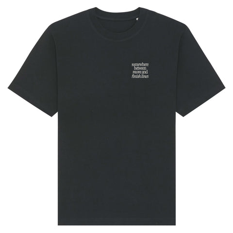 Somewhere Between Mom and Finish Lines T-Shirt Oversize