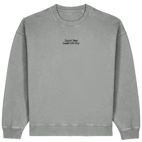 Support Your Local Coffee Shop Sweatshirt | Oversize