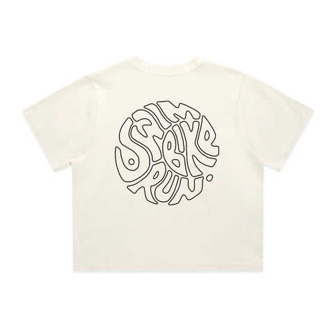 Swim Bike Run Circle T-Shirt | Oversize, Classic & Cropped