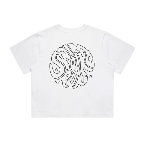 Swim Bike Run Circle T-Shirt | Oversize, Classic & Cropped