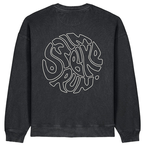 Swim Bike Run Circle Sweatshirt | Oversize