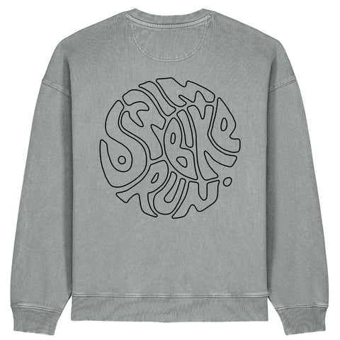 Swim Bike Run Circle Sweatshirt | Oversize