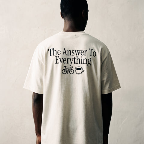 The Answer To Everything | Cycling & Coffe T-Shirt Oversize