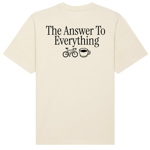 The Answer To Everything | Cycling & Coffe T-Shirt Oversize