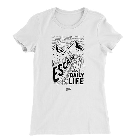 Escape the daily Life T-Shirt Mädels Weiß