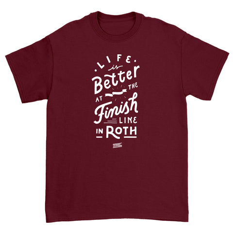 Finishline Roth T-Shirt Jungs Burgundy