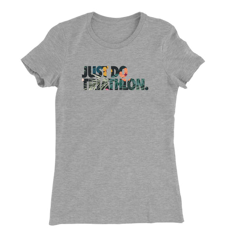 Just Do Triathlon T-Shirt Mädels Grau meliert