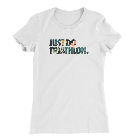 Just Do Triathlon T-Shirt Mädels Weiß