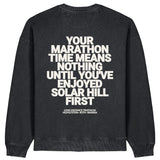 Solar Hill Comes First Sweatshirt | Oversize